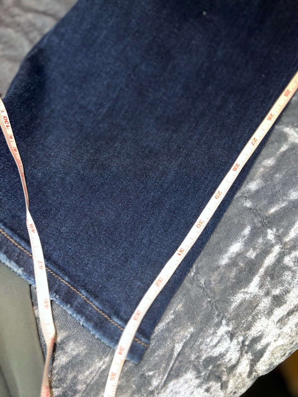 Women’s Dark Blue Boot Cut Jeans - Classic Flare - Picture 7 of 7